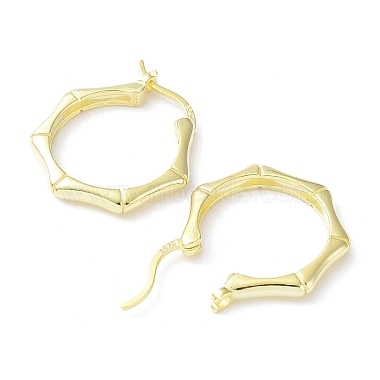 925 Sterling Silver Hoop Earrings(EJEW-K258-08G)-2