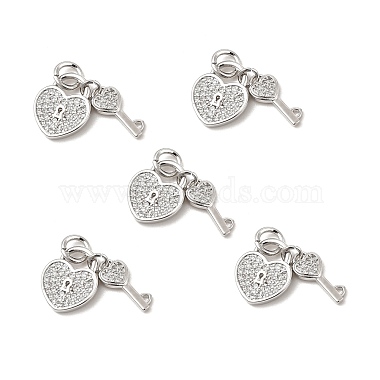 Brass Micro Pave Clear Cubic Zirconia Charms(KK-E068-VB177)-3