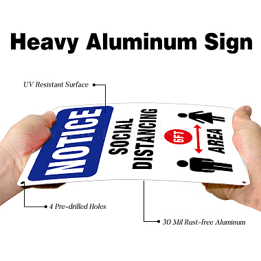 UV Protected & Waterproof Aluminum Warning Signs(AJEW-GL0001-01B-04)-4
