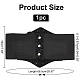 WADORN 1Pc PU Leather Wide Elastic Corset Belts(AJEW-WR0002-01C)-2