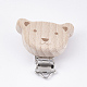 Beech Wood Baby Pacifier Holder Clips(WOOD-T015-20)-1