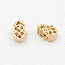 Alloy Beads, Pineapple, Matte Gold Color, 15.9x9.8mm(PALLOY-WH0085-28MG)