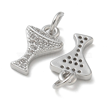 Rack Plating Brass Micro Pave Cubic Zirconia Pendants(KK-K392-55P)-2