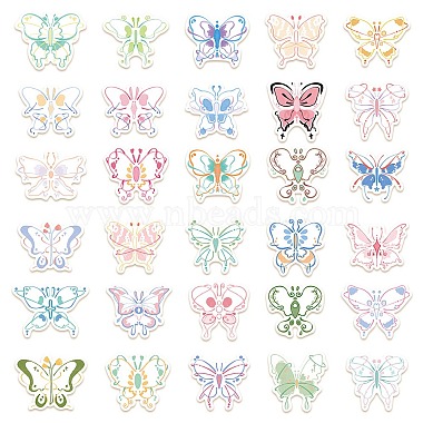 Selbstklebende Schmetterlingsaufkleber aus PVC(STIC-PW0015-13)-3