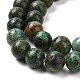 Natural African Turquoise(Jasper) Beads Strands(X-TURQ-G037-10mm)-7