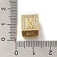 Brass Cubic Zirconia Beads(KK-Q818-01K-G)-3