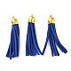 (Defective Closeout Sale: Oxidized) Golden Brass Suede Tassels Big Pendants(FIND-XCP0001-14)-1