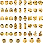 108Pcs 18Style Alloy European Beads, Antique Golden, 6pcs/style(MPDL-NB0001-11)