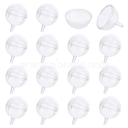 Plastic Chocolate Holder Case Flower Support, with Cover, for Candy Bouquet Packaging Case, Clear, 52.5x39mm, Hole: 3.2mm(AJEW-WH0261-42)