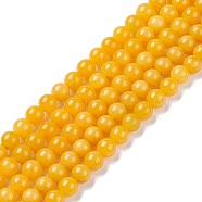 Natural Jade Round Bead Strands, 6mm, Hole: 1mm, about 68pcs/strand, 15.7 inch(G-P070-29-6mm)