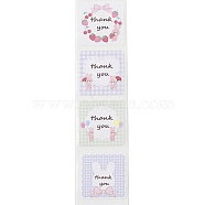 Sealing Label, Picture Stickers with Word Thank You, Letter, 25mm 500pcs/roll(DIY-R084-02A)
