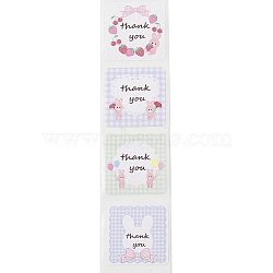 Sealing Label, Picture Stickers with Word Thank You, Letter, 25mm 500pcs/roll(DIY-R084-02A)
