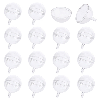 Plastic Chocolate Holder Case Flower Support, with Cover, for Candy Bouquet Packaging Case, Clear, 52.5x39mm, Hole: 3.2mm