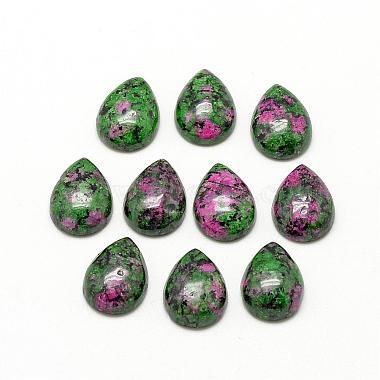 18mm Drop Ruby in Zoisite Cabochons