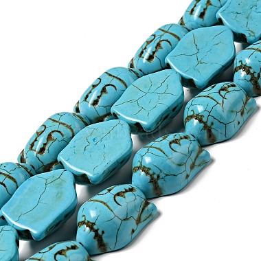 29mm Turquoise Human Synthetic Turquoise Beads