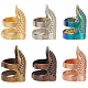 6Pcs 6 Colors Brass Sewing Thimbles(TOOL-GF0003-38)-1