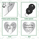 1Pc Heart Shape 201 Stainless Steel Commemorative Decision Maker Coin(AJEW-CN0001-68G)-3