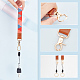 Gomakerer 2 pcs 2 couleurs lanière de poignet en polyester pour porte-clés de décoration de téléphone(HJEW-GO0001-03)-3