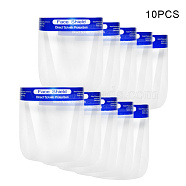 Adjustable Safety Face Shield, Full Protection Cap Wide Visor, Transparent Resistant Spitting Anti Fog Anti-splash Lens, Clear, 23x32cm, 10pcs/bag(JX007A)