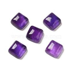 Natural Amethyst Cabochons, Square, 12x12x6.5mm(G-H282-04B)