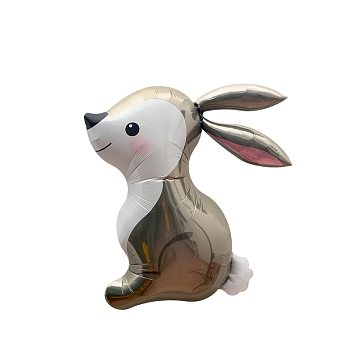 Animal Theme Aluminum Balloon, for Party Festival Home Decorations, Rabbit, 800x630mm