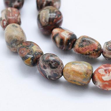 Chapelets de perles de jaspe en peau de léopard naturel(G-K203-34)-3