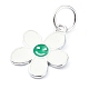 925 Sterling Silver Enamel Smiling Face Flower Charms(STER-M119-06D-S)-2