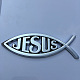 Водонепроницаемый 3d Иисус рыба абс пластик самоклеящаяся наклейка(RELI-PW0001-096A-04)-1