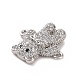 Brass Micro Pave Cubic Zirconia Connector Charms(ZIRC-P107-01P-01)-3