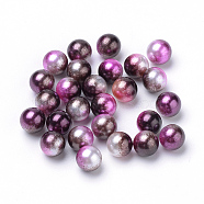 Rainbow Acrylic Imitation Pearl Beads, Gradient Mermaid Pearl Beads, No Hole, Round, Coconut Brown, 3mm, about 10000pcs/bag(OACR-R065-3mm-12)