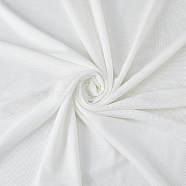 Polyester Elastic Mesh Fabric, Clothing Accessories, White, 100x170x0.01cm(DIY-WH0496-31B)