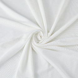 Polyester Elastic Mesh Fabric, Clothing Accessories, White, 100x170x0.01cm(DIY-WH0496-31B)