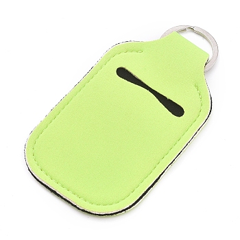 Hand Sanitizer Keychain Holder, for Shampoo Lotion Soap Perfume and Liquids Travel Containers, Lime, 121x61x5mm