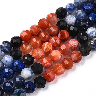 Natural & Synthetic Mixed Gemstone Beads Strands(G-D080-A01-01-10)-4