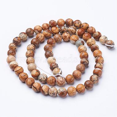 Peace Jasper Smooth Round Beads 6mm OR 8 mm 20pcs 1 mm hole 15 strand One strand or per lot .