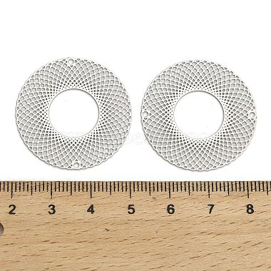 201 Stainless Steel Laser Cut Connector Charms(STAS-Z116-08P)-3