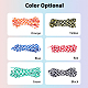Superfindings 6 Paare 6 Farben Schnürsenkel aus Polyesterschnur mit Schottenmuster(FIND-FH0006-85A)-3