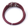 1mm Brown Stainless Steel Necklaces(X-TWIR-R003-09)