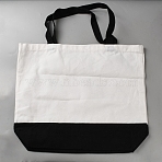 Canvas Tote Bags, with Handle, Shoulder Bags for Shopping, Rectangle, White, 615mm, Bag: 38x46x0.3cm(ABAG-WH0044-70)