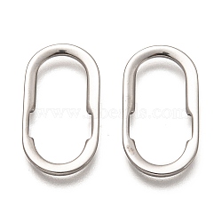 Non-Tarnish 201 Stainless Steel Linking Rings, Oval, Stainless Steel Color, 22x12x1.5mm, inner diameter: 18x8~9.5mm.(STAS-Z031-05P)