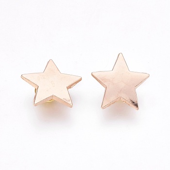 Alloy Rivet Studs, For Purse, Bags, Boots, Leather Crafts Decoration, Star, Golden, 19x19x7mm