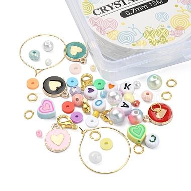 DIY Candy Color Bracelet Wine Glass Charm Making Kit(DIY-YW0006-21)-2