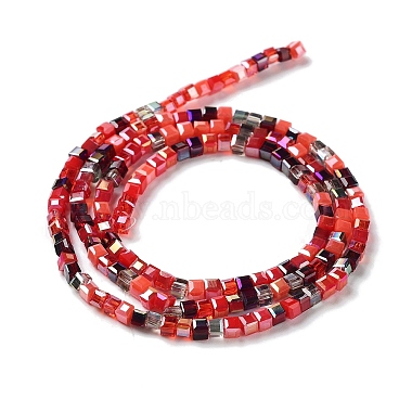 Gradient Color Electroplate Glass Bead Strands(X-GLAA-E042-05-B09)-3