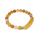 Bracelets extensibles en perles de citrine naturelle pour femmes et hommes(MZ7269-05)-1