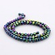 Full Plated Glass Faceted Round Spacer Beads Strands(GLAA-A027-3mm-FP01)-2