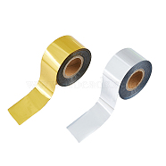 2 Rolls 2 Colors Stamping Hot Foil Paper, Transfer Foil Paper, Elegance Laser Printer Craft Paper, Mixed Color, 30x0.1mm, about 120m/roll, 1 roll/color(DIY-FH0006-86)