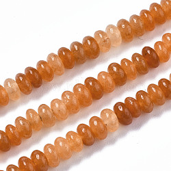 Natural Red Aventurine Beads Strands, Rondelle, 4~5x2mm, Hole: 0.8mm, about 150~155pcs/strand, 14.96~15.35''(38~39cm)(G-S366-126)