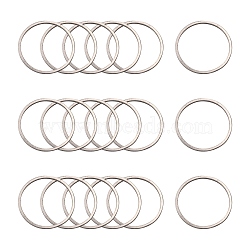 304 Stainless Steel Linking Ring, Ring, Stainless Steel Color, 20x0.8mm(X-STAS-S079-12A)