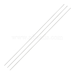 Steel Beading Needles with Hook for Bead Spinner, Curved Needles for Beading Jewelry, Stainless Steel Color, 25x0.04cm(TOOL-C009-01A-02)