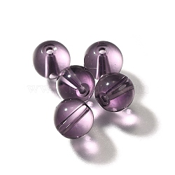 K9 Glass, Imitation Austrian Crystal Beads, Round, Purple, 7.5x8mm, Hole: 1.4mm(GLAA-R004-02A)